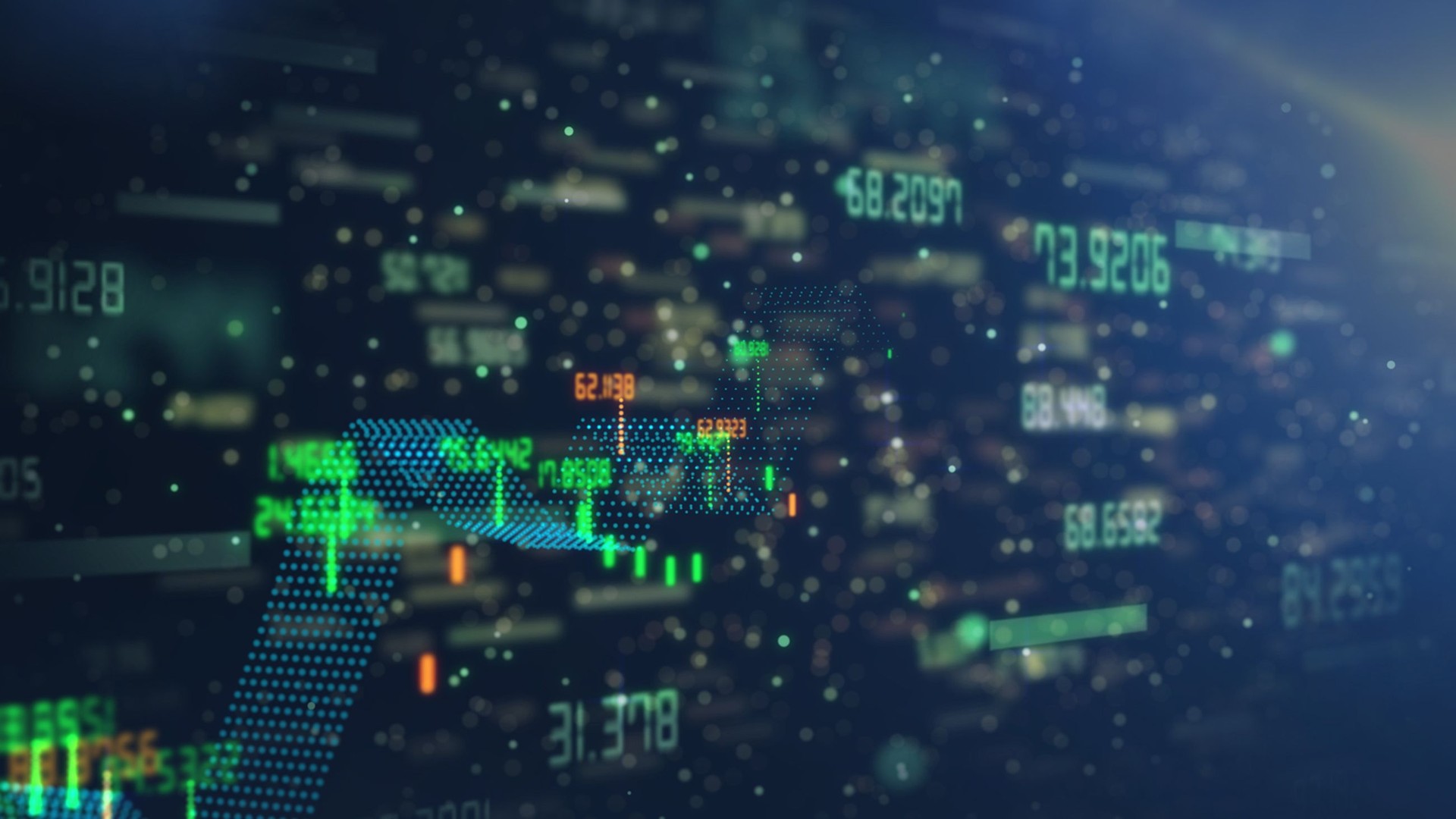 Gráfico de análisis de datos financieros y técnicos mostrando hallazgos de búsqueda